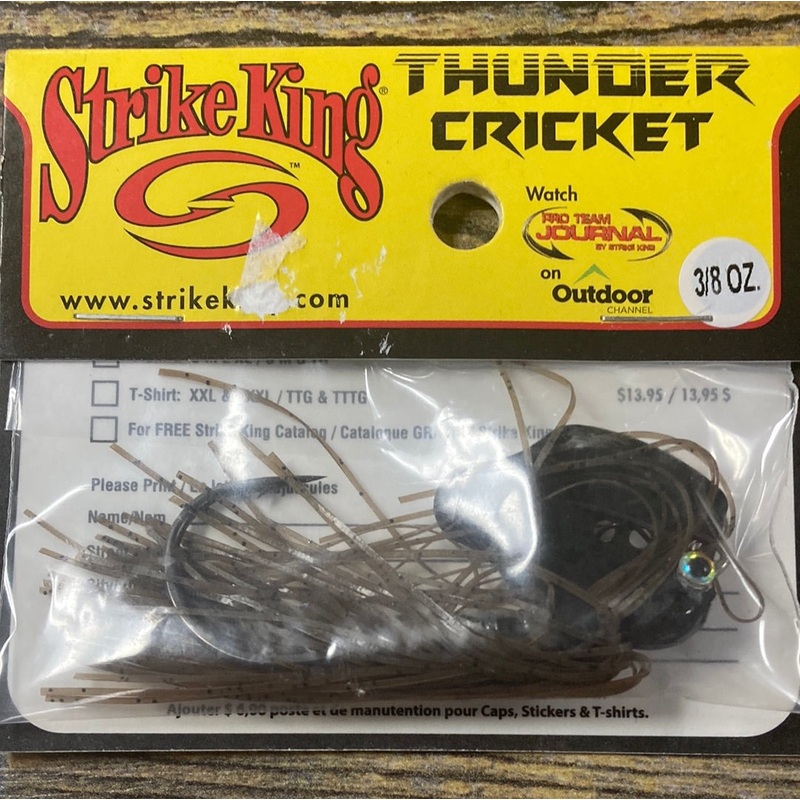 Strike King Thunder Cricket 3/8 oz Green Pumpkin