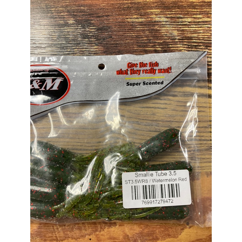 V&M Smallie Tube 3.5" Watermelon Red
