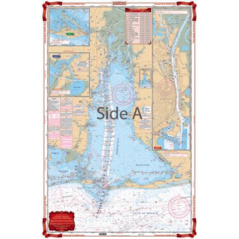 Waterproof Charts 94 Pensacola Bay & Mobile Bay Standard Navigation