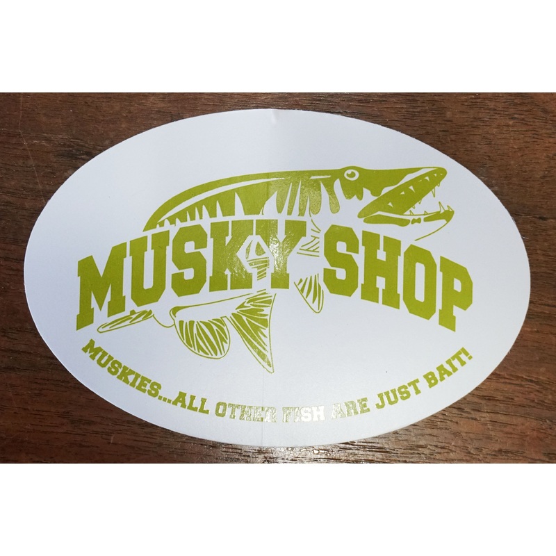 Musky Shop Oval Chart Decal
