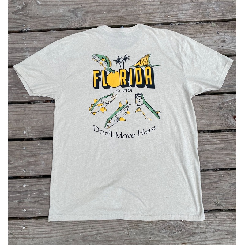 Fish and Grits Florida Sucks Tee