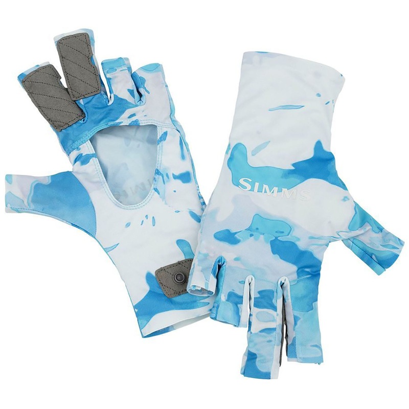 Simms SolarFlex SunGlove-Cloud Camo Blue