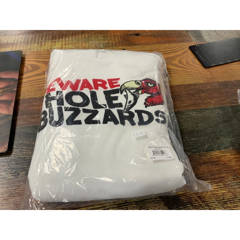 6th Sense Hoodie Beware of Hole Buzzards - XL - White