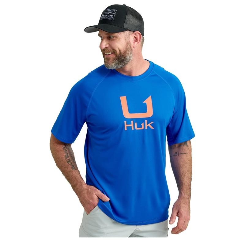 HUK Icon SS Crew Ocean Blue S