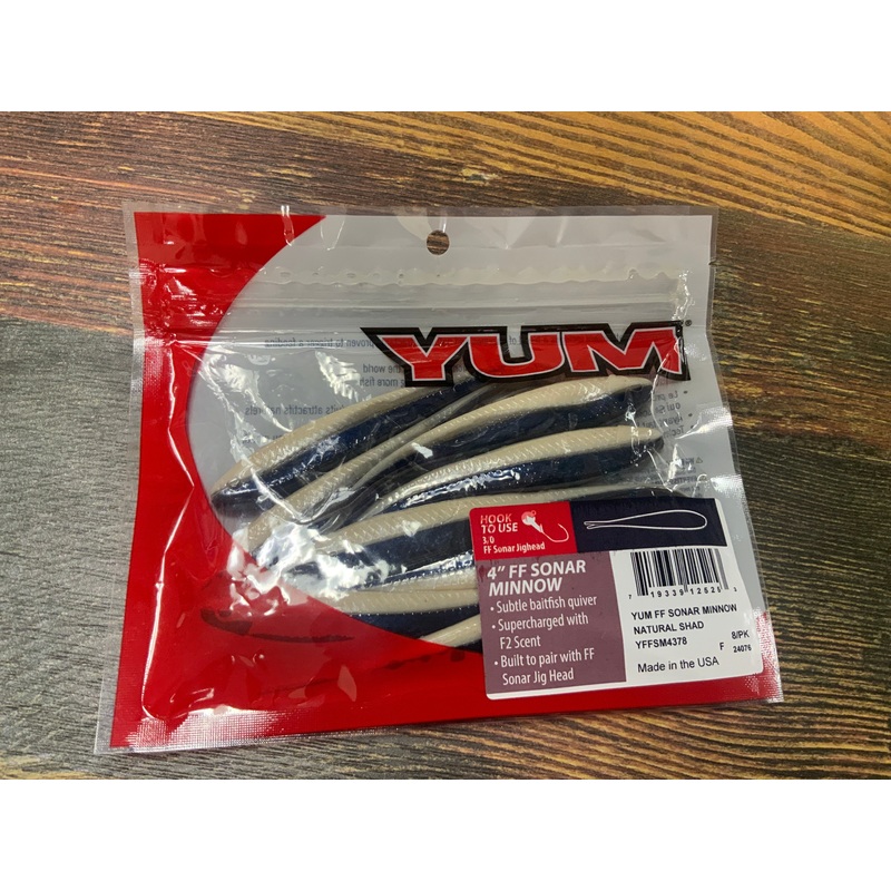Yum FF Sonar Minnow 4" Natural Shad
