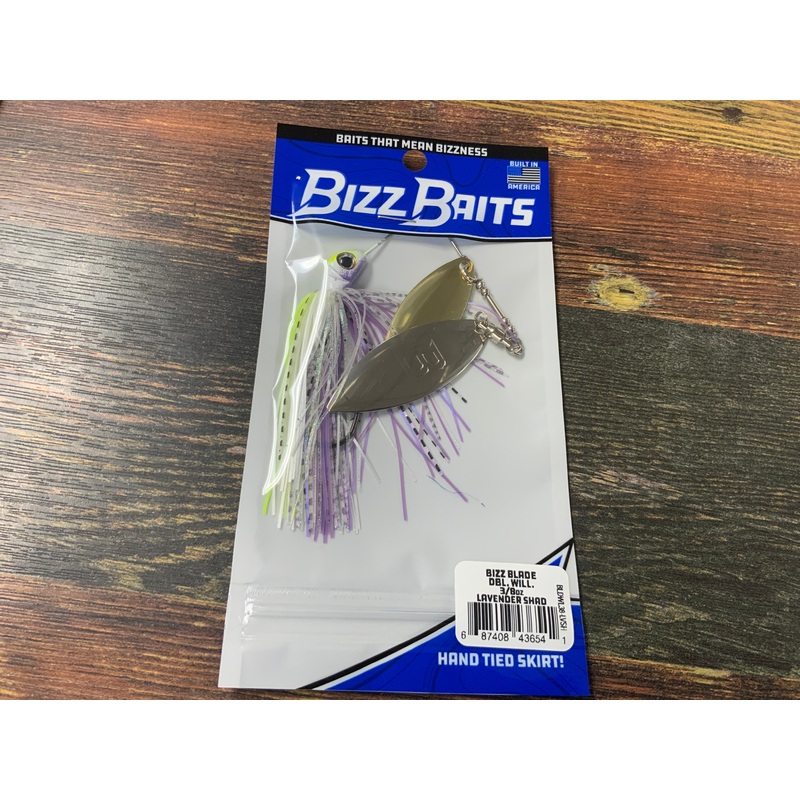 Bizz Baits Dbl Willow 3/8 oz. Lavender Shad