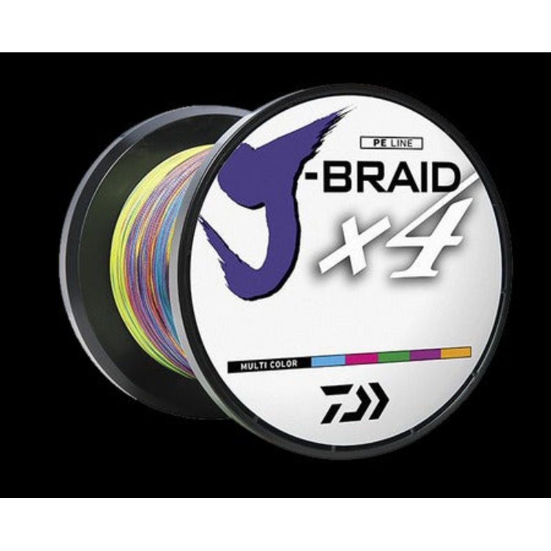 Daiwa J-Braid X4 Multicolor Braided Line
