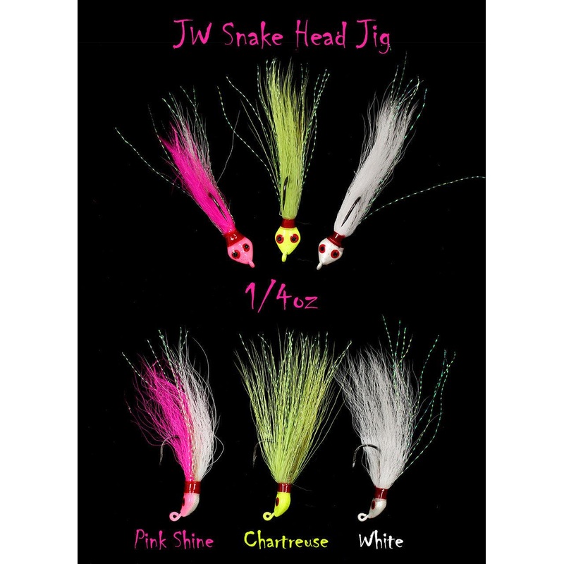 Jigging World Snake Head Bucktail Teasers