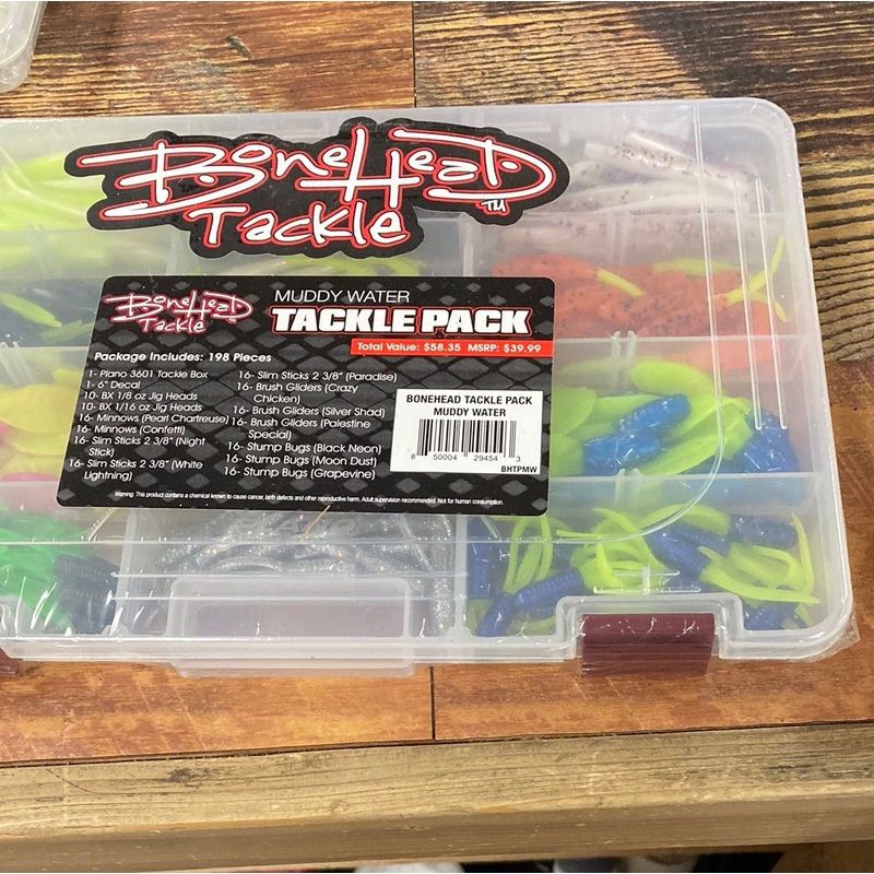 Bone Head Muddy Water Tackle Pack 198 pcs