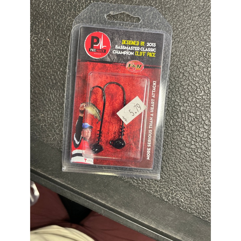 V&M Pace Maker Shakes Head 3/16 oz Black