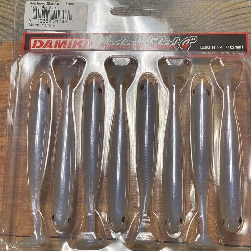 Damiki Anchovy Shad 4 Pro Blue