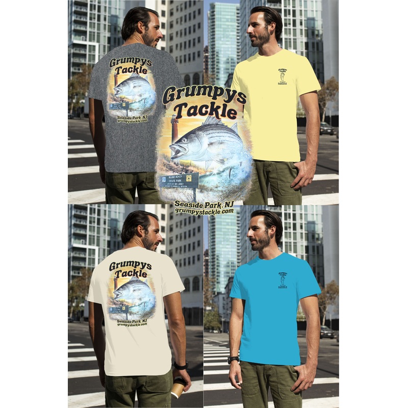 Grumpys Tackle IBSP Striped Bass Short Sleeve T-Shirt
