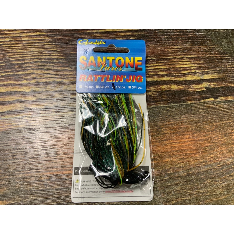 Santone Rattling Jig 1/2 oz. Texas Craw