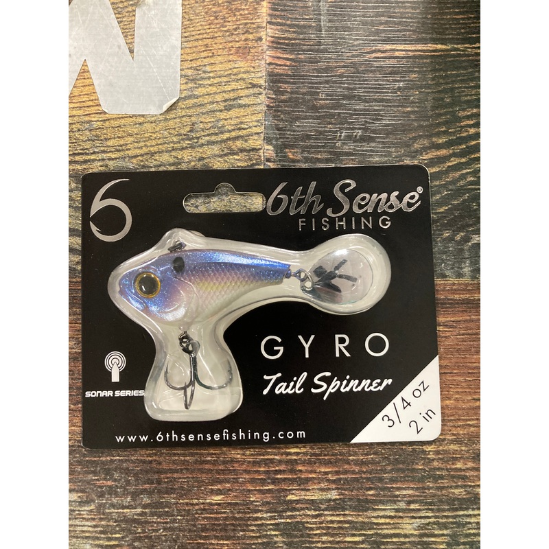 6th Sense Gyro Tail Spinner 3/4 oz. 2" Shad Scales
