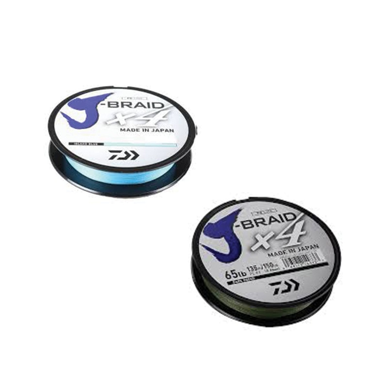 Daiwa J-Braid x4 Braided Fishing Line (150 yd Spools)