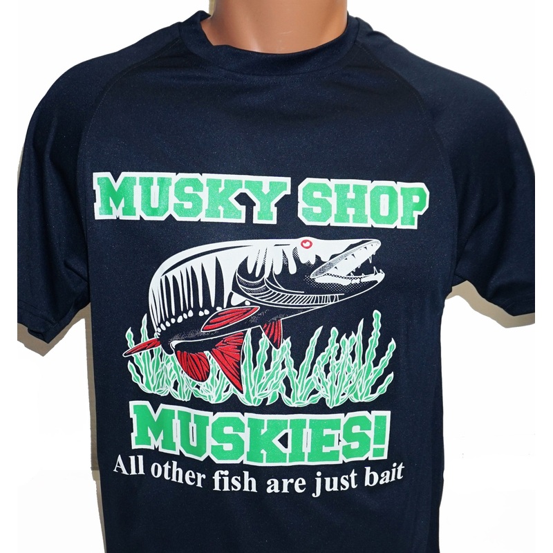 Musky Shop Basic Training Crew T-Shirt All Other Fish Navy