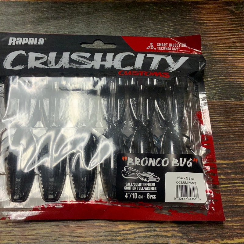 Rapala Crushcity Bronco Bug 4" Black n Blue