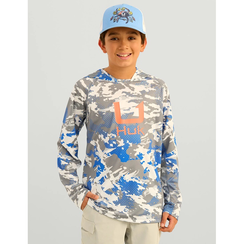 HUK Icon Printed Hoodie YXS