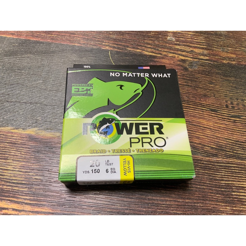 Power Pro Braid 20 lb. 150 yd - Hi-Vis Yellow