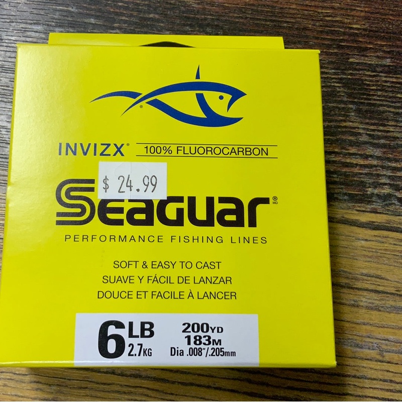 Seaguar Invizx Fluoro 6lb. 200 yds