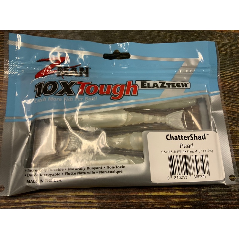 Z Man Chatterbait Chattershad 4.5" Pearl
