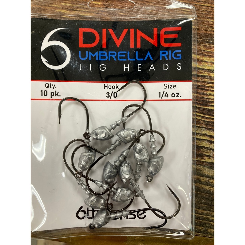 6th Sense Divine Umbrella Jig Head 1/4 oz. 3/0 Raw