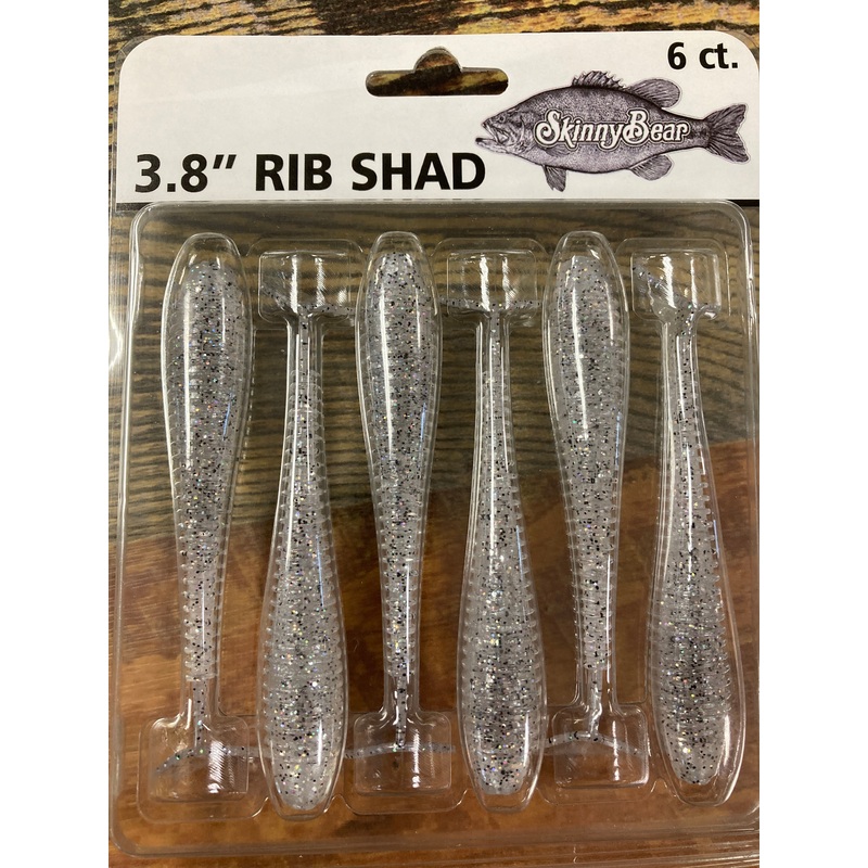 Skinny Bear 3.8" Rib Shad - Thread Shad