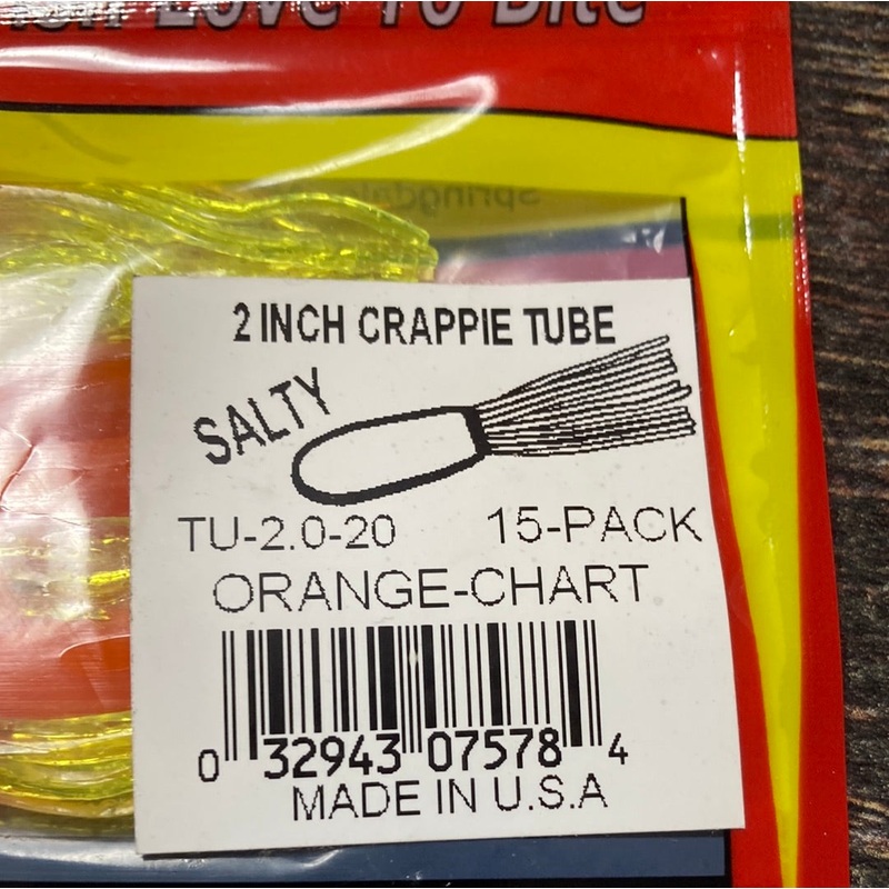 Arkie 2 Crappie Tube Orange/Chart