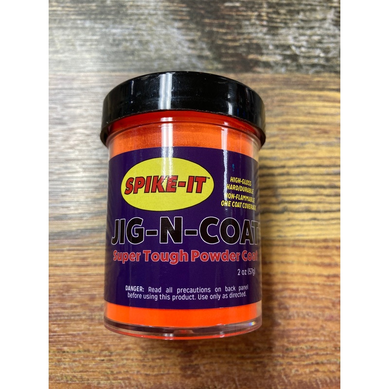 Spike It Jig-N-Coat Powder 2 oz. Blaze Orange