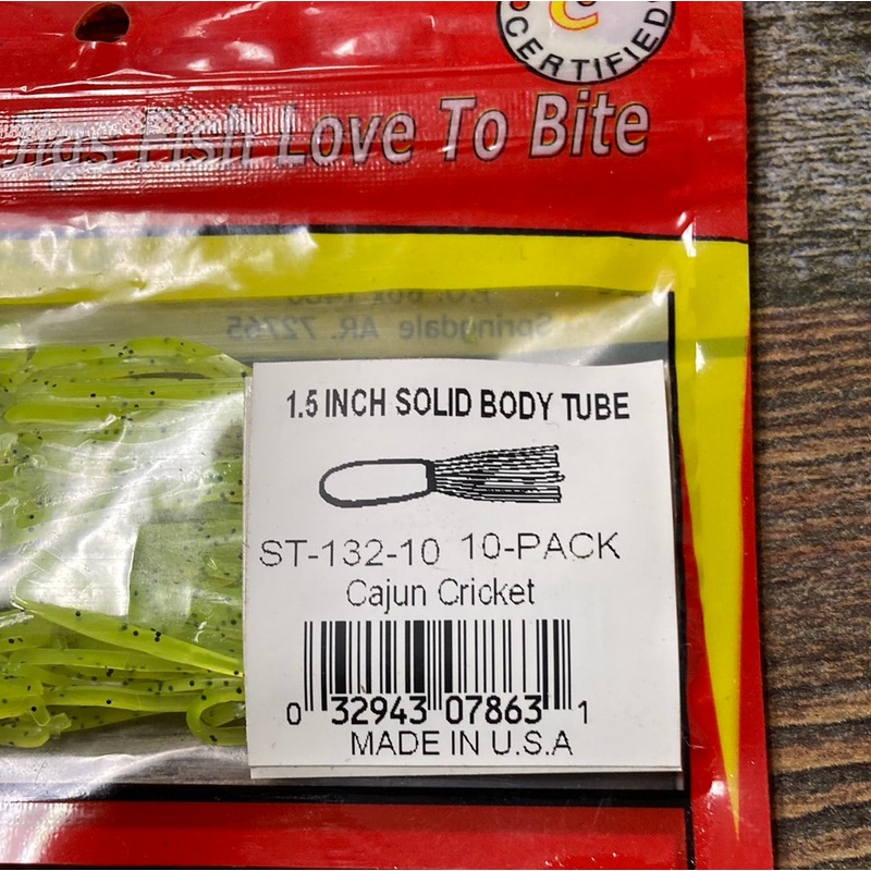 Arkie 1.5 Crappie Tube Cajun Cricket