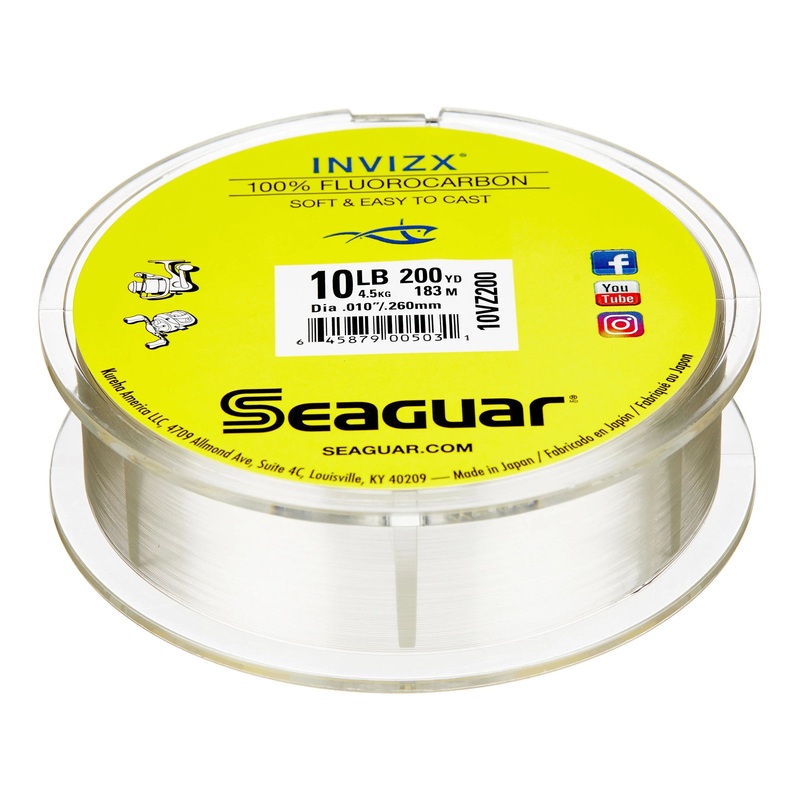 Seaguar InvizX Fluorocarbon 600yd Spools