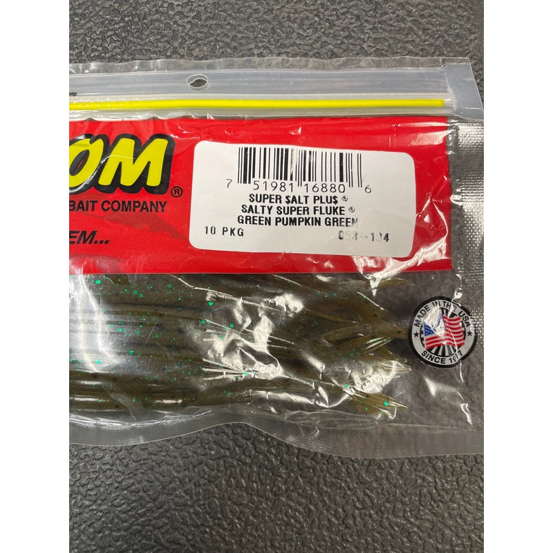 Zoom Super Fluke - Green Pumpkin Green