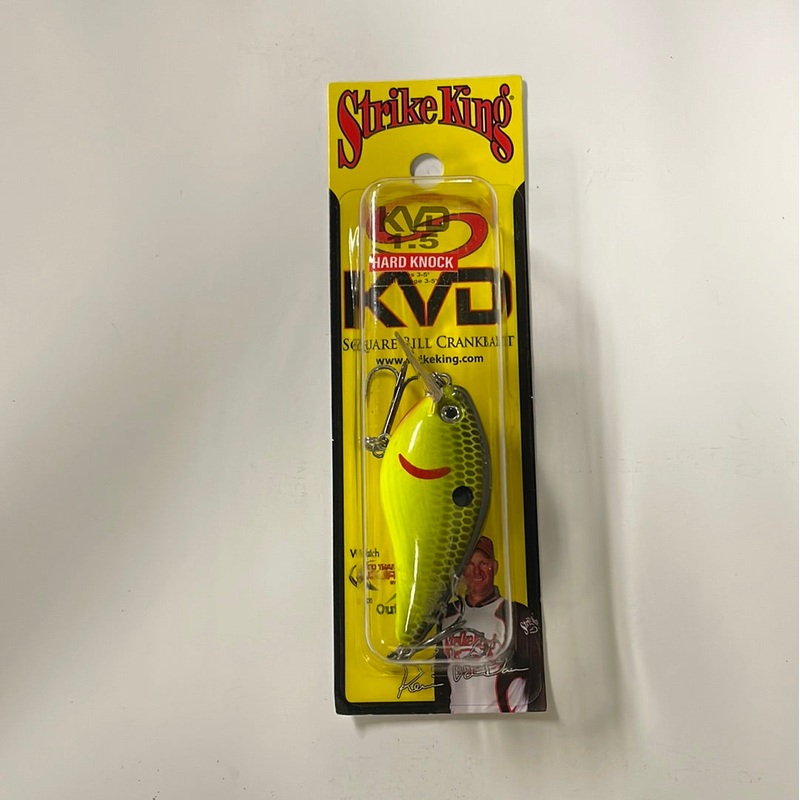 Strike King 1.5 Hard Knock Black Back Chartreuse