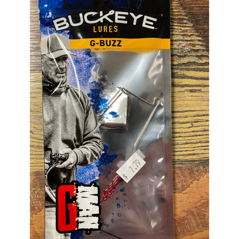 Buckeye G-Buzz 3/8 oz. Red w/Nickel Blade
