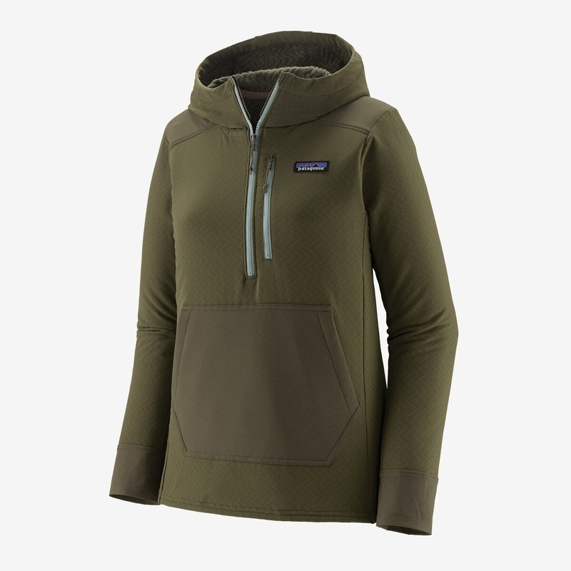 Patagonia Women's R2 CrossStrata Pullover - Pine Needle Green