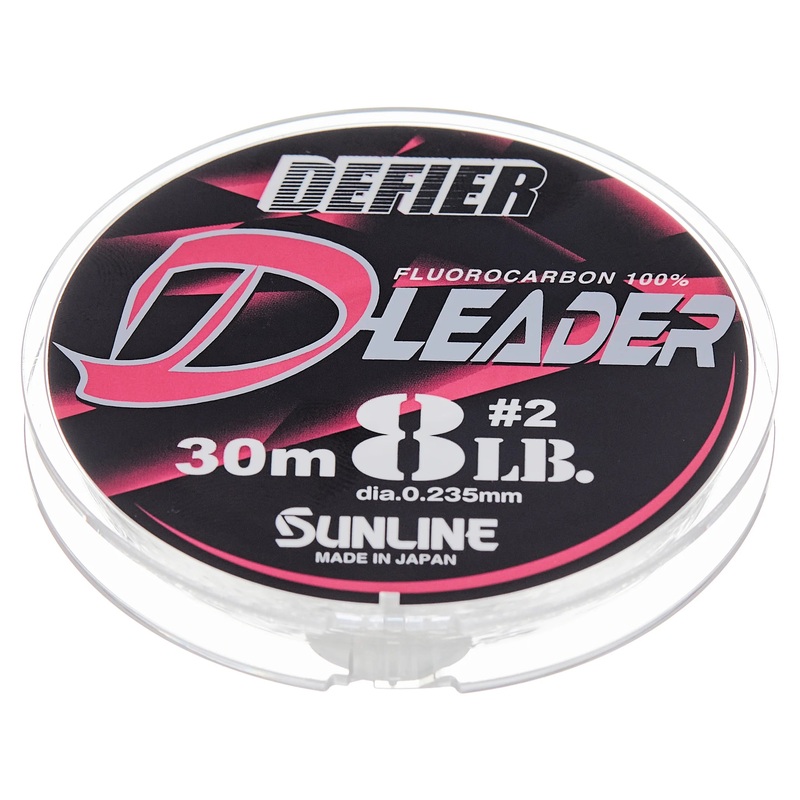 SUNLINE DEFIER D-LEADER FLUOROCARBON LEADER - 33 yd