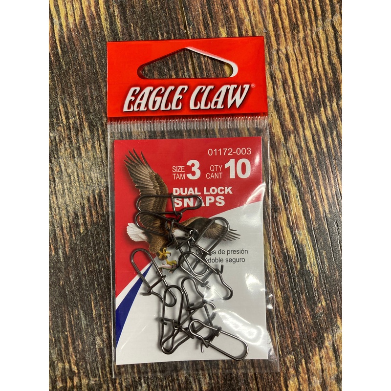 Eagle Claw Dual Snap Locks - Sz 3