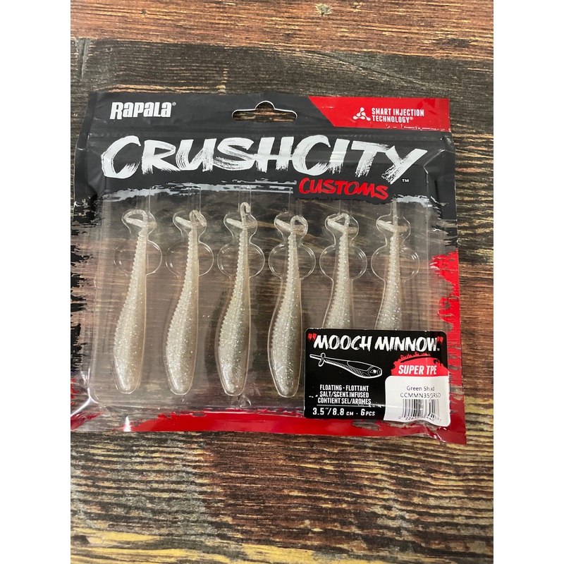 Rapala Crush City Mooch Minnow 3-1/2" Green Shad