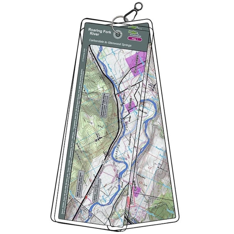 Troutmap River Maps Colorado - Roaring Fork River