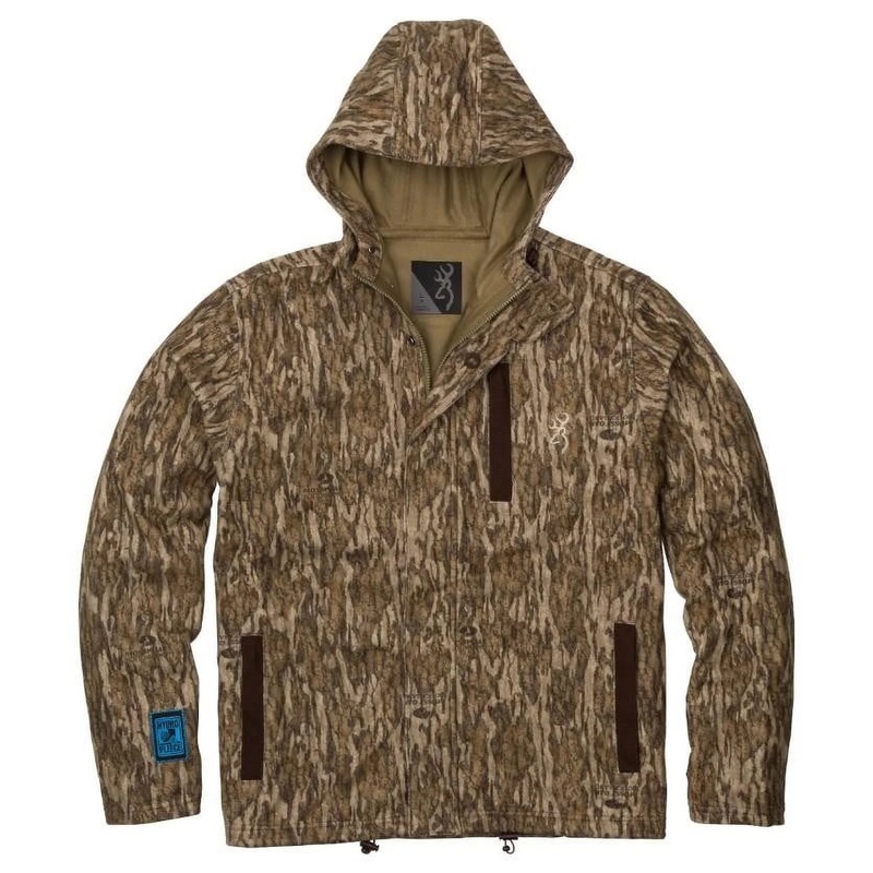 Browning Men's Hydro Fleece Jacket Bottomland Camo