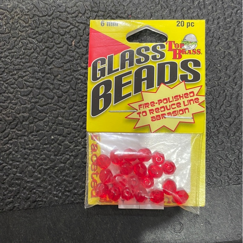 Glass Beads 6 mm Red Glass Beads