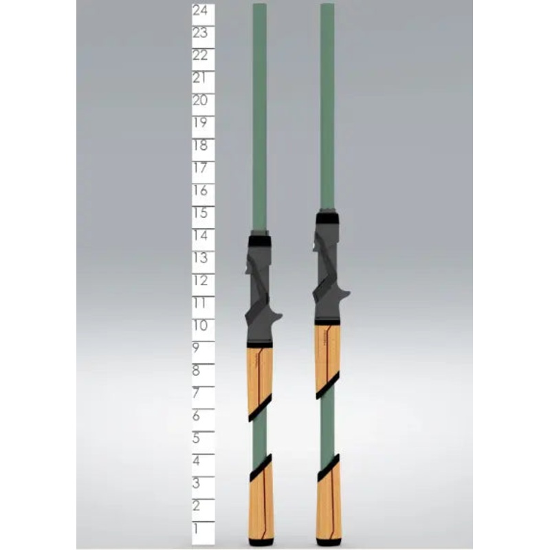 St. Croix Mojo Bass Glass Trigon Casting Rod - 7'2" Med Mod JOC72MM