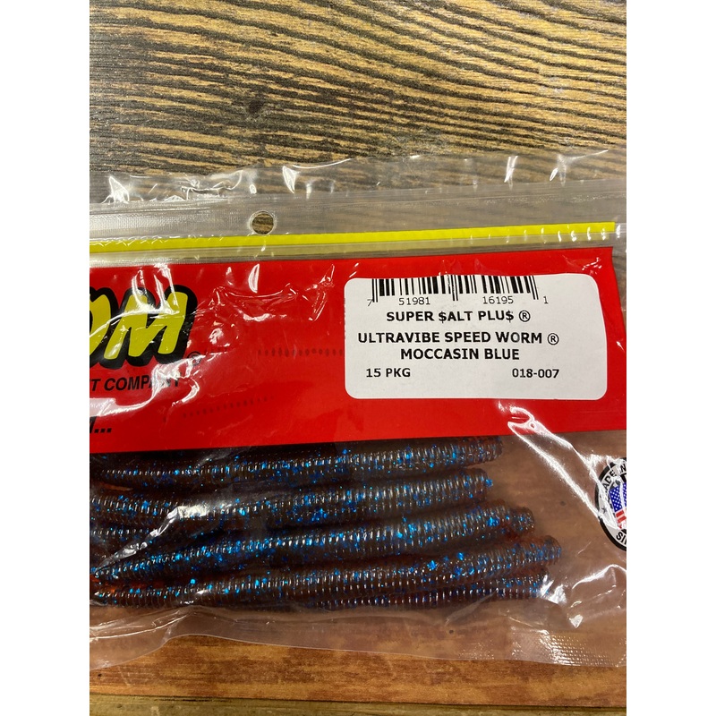 Zoom UV Speed Worm - Moccasin Blue