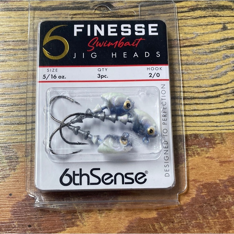 6th Sense Finesse Jig Heads 5/16 oz. 2/0 Baby Shad
