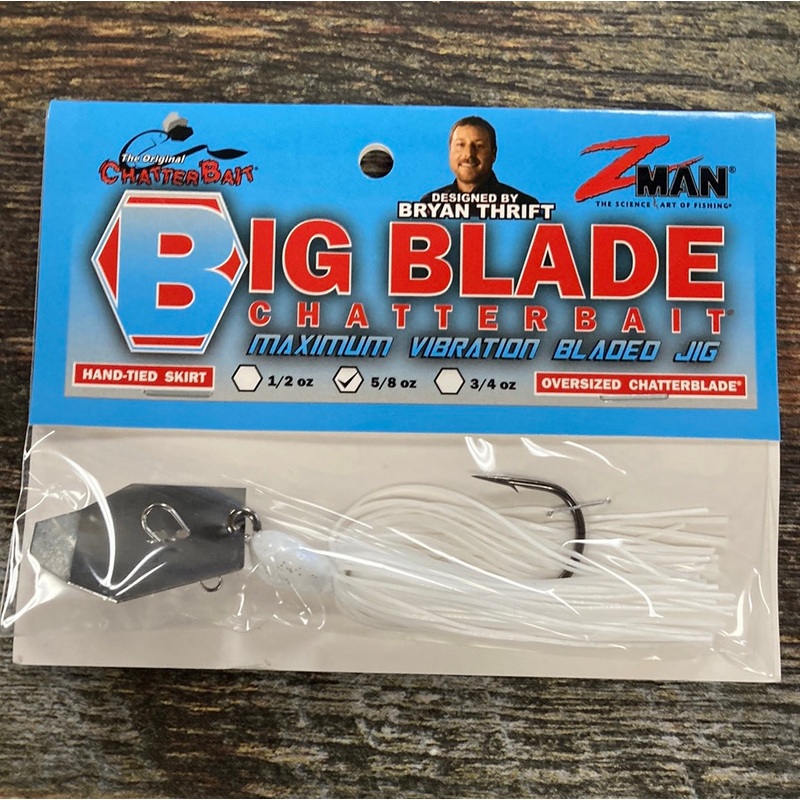Z Man Big Blade Chatterbait 5/8 oz. White