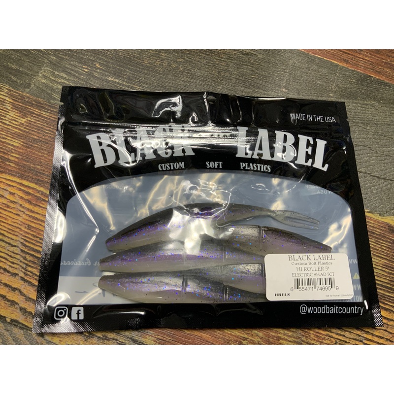 Black Label Hi Roller 5" Electric Shad
