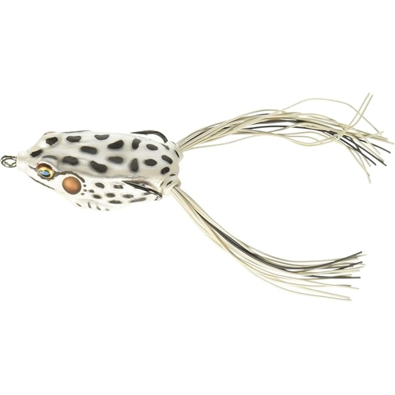 LiveTarget Frog Hollow Body Topwater Lure, 2 5/8", 2/0, White
