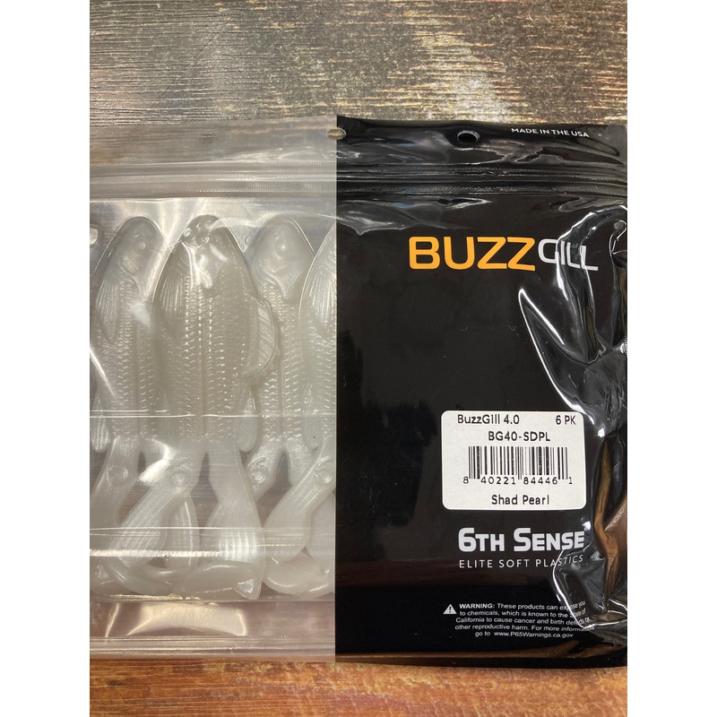 6th Sense Buzz Gill 4.0 Shad Pearl
