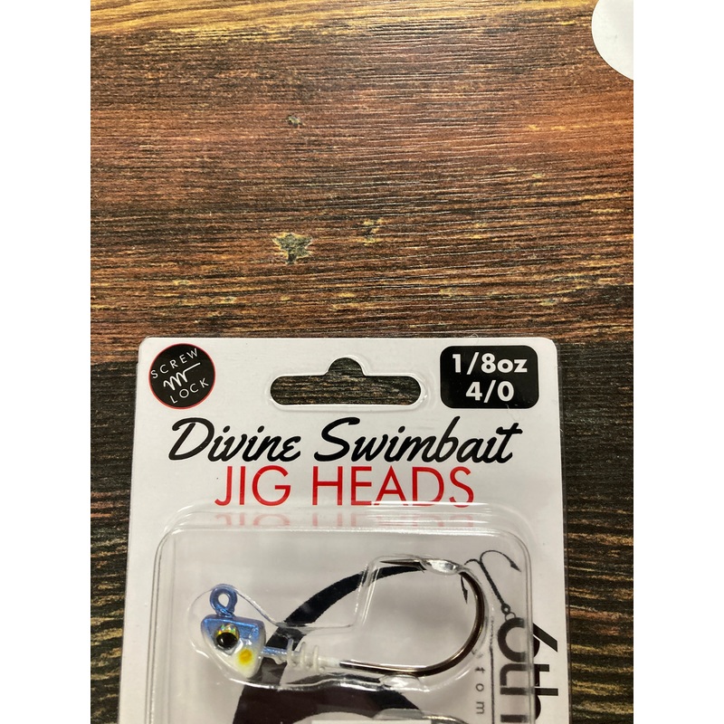 6th Sense Divine Swim Bait Jig Heads 1/8 oz 4/0 Sexified Shad