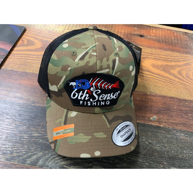 6th Sense Hat Camo American Bone Fish